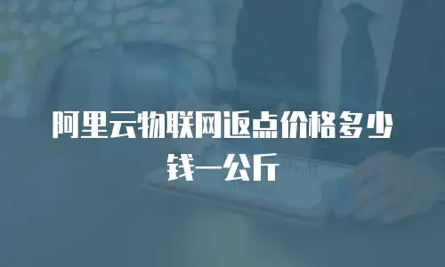 阿里云物联网返点价格多少钱一公斤