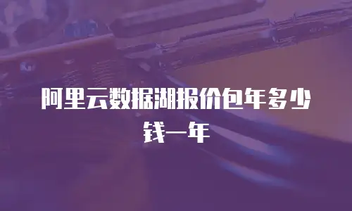 阿里云数据湖报价包年多少钱一年