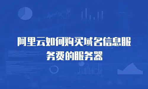 阿里云如何购买域名信息服务费的服务器