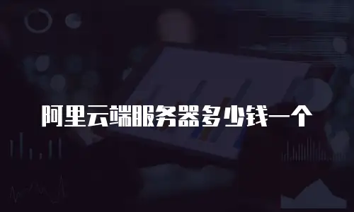 阿里云端服务器多少钱一个