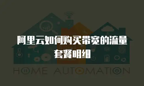 阿里云如何购买带宽的流量套餐明细