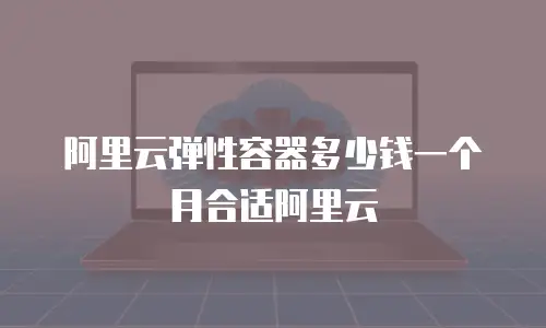 阿里云弹性容器多少钱一个月合适阿里云