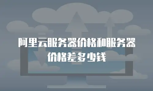 阿里云服务器价格和服务器价格差多少钱
