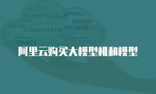 阿里云购买大模型机和模型