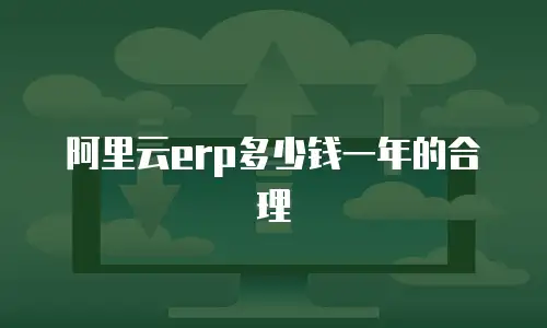 阿里云erp多少钱一年的合理
