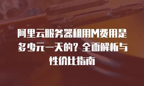 阿里云服务器租用M费用是多少元一天的？全面解析与性价比指南