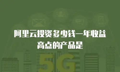 阿里云投资多少钱一年收益高点的产品是