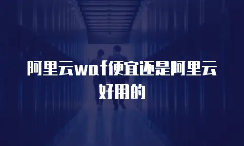 阿里云waf便宜还是阿里云好用的