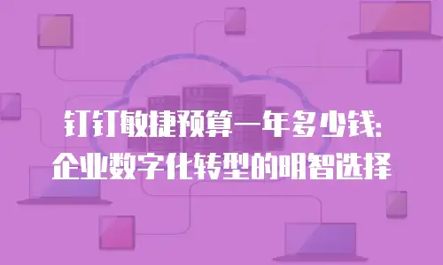 钉钉敏捷预算一年多少钱：企业数字化转型的明智选择