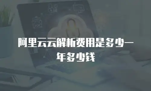 阿里云云解析费用是多少一年多少钱
