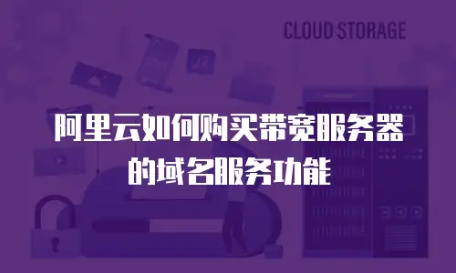 阿里云如何购买带宽服务器的域名服务功能