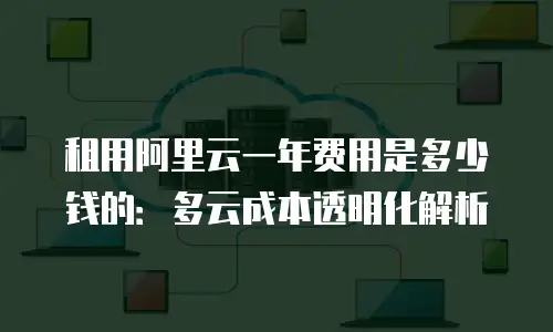 租用阿里云一年费用是多少钱的：多云成本透明化解析