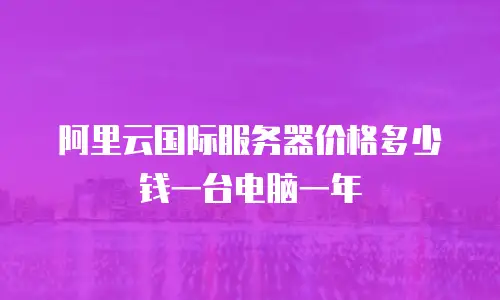 阿里云国际服务器价格多少钱一台电脑一年