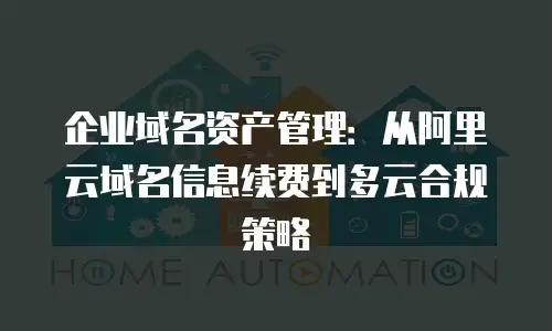 企业域名资产管理：从阿里云域名信息续费到多云合规策略