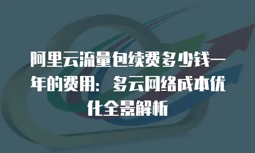 阿里云流量包续费多少钱一年的费用：多云网络成本优化全景解析