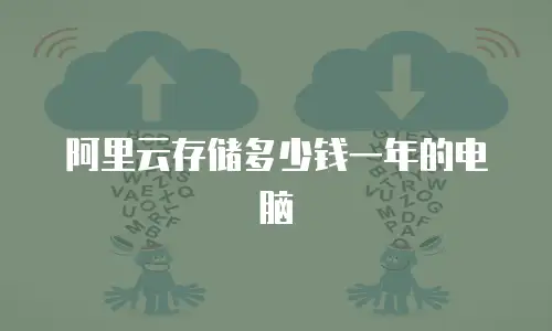 阿里云存储多少钱一年的电脑