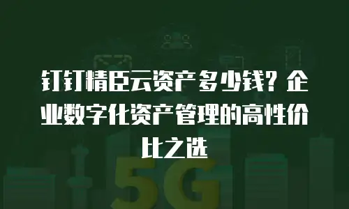 钉钉精臣云资产多少钱？企业数字化资产管理的高性价比之选