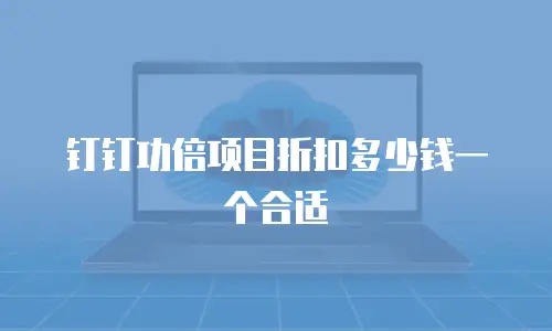 钉钉功倍项目折扣多少钱一个合适