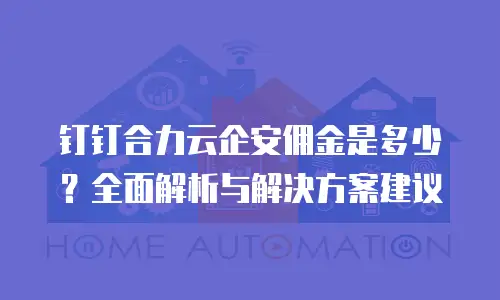钉钉合力云企安佣金是多少？全面解析与解决方案建议