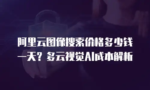 阿里云图像搜索价格多少钱一天？多云视觉AI成本解析