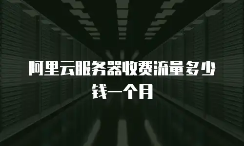 阿里云服务器收费流量多少钱一个月