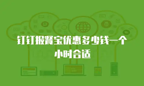 钉钉报餐宝优惠多少钱一个小时合适