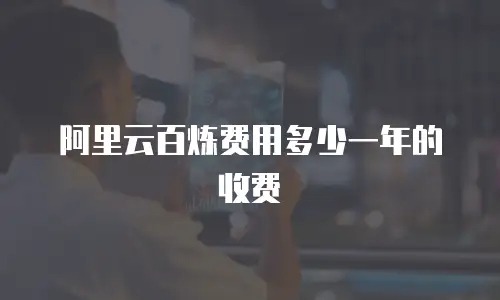 阿里云百炼费用多少一年的收费