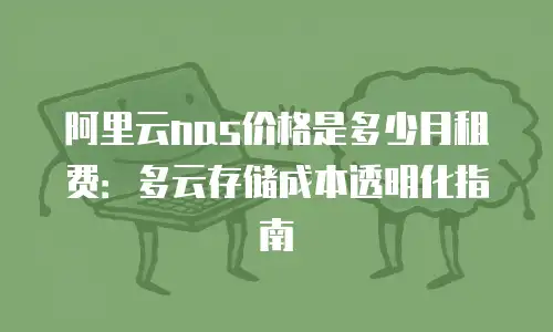 阿里云nas价格是多少月租费：多云存储成本透明化指南