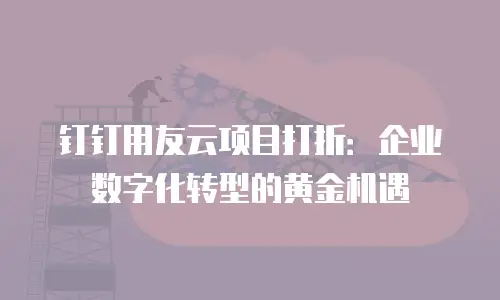 钉钉用友云项目打折：企业数字化转型的黄金机遇