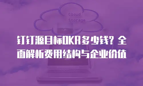 钉钉源目标OKR多少钱？全面解析费用结构与企业价值
