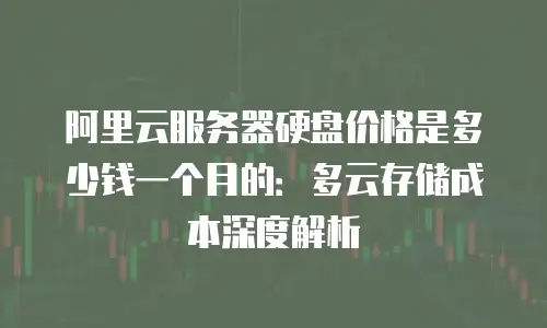 阿里云服务器硬盘价格是多少钱一个月的：多云存储成本深度解析