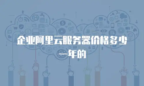 企业阿里云服务器价格多少一年的