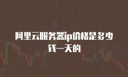 阿里云服务器ip价格是多少钱一天的