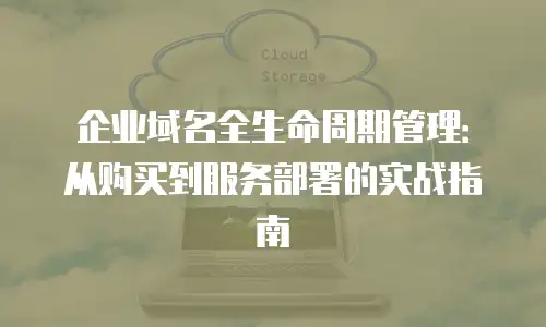 企业域名全生命周期管理：从购买到服务部署的实战指南