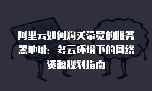阿里云如何购买带宽的服务器地址：多云环境下的网络资源规划指南
