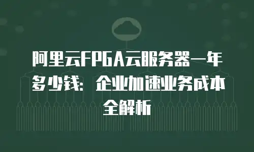 阿里云FPGA云服务器一年多少钱：企业加速业务成本全解析