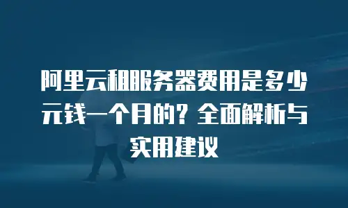 阿里云租服务器费用是多少元钱一个月的？全面解析与实用建议