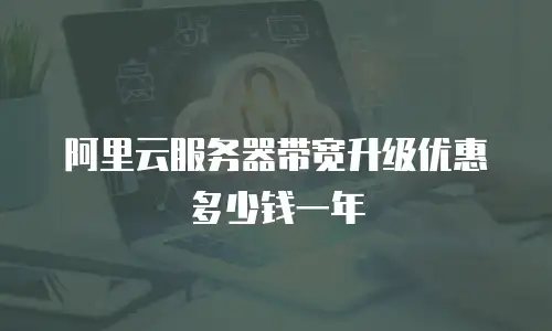阿里云服务器带宽升级优惠多少钱一年