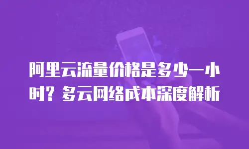 阿里云流量价格是多少一小时？多云网络成本深度解析