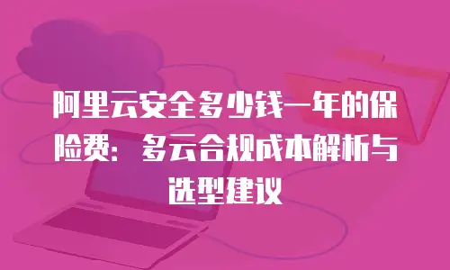 阿里云安全多少钱一年的保险费：多云合规成本解析与选型建议
