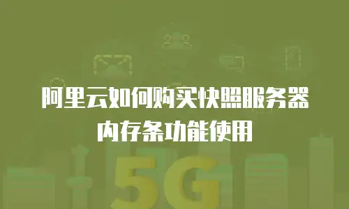 阿里云如何购买快照服务器内存条功能使用