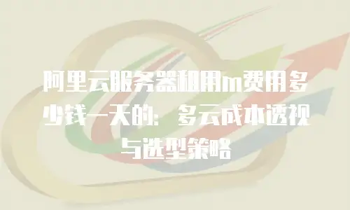 阿里云服务器租用m费用多少钱一天的：多云成本透视与选型策略