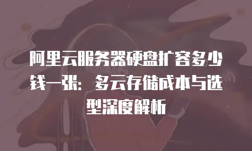 阿里云服务器硬盘扩容多少钱一张：多云存储成本与选型深度解析