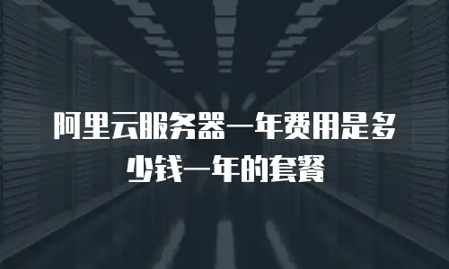 阿里云服务器一年费用是多少钱一年的套餐