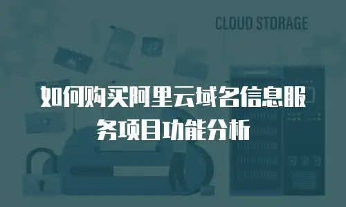 如何购买阿里云域名信息服务项目功能分析