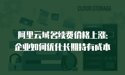 阿里云域名续费价格上涨：企业如何优化长期持有成本