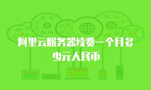 阿里云服务器续费一个月多少元人民币