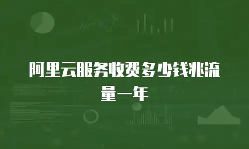 阿里云服务收费多少钱兆流量一年