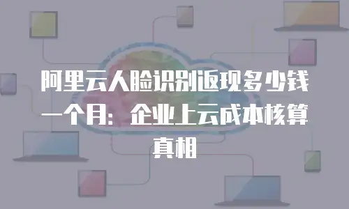 阿里云人脸识别返现多少钱一个月：企业上云成本核算真相