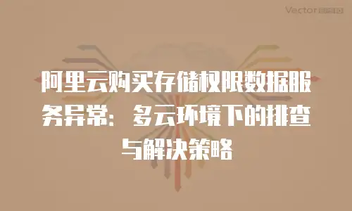 阿里云购买存储权限数据服务异常：多云环境下的排查与解决策略